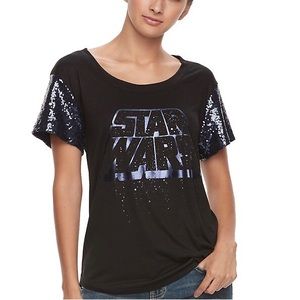 NWT sequined Star Wars top